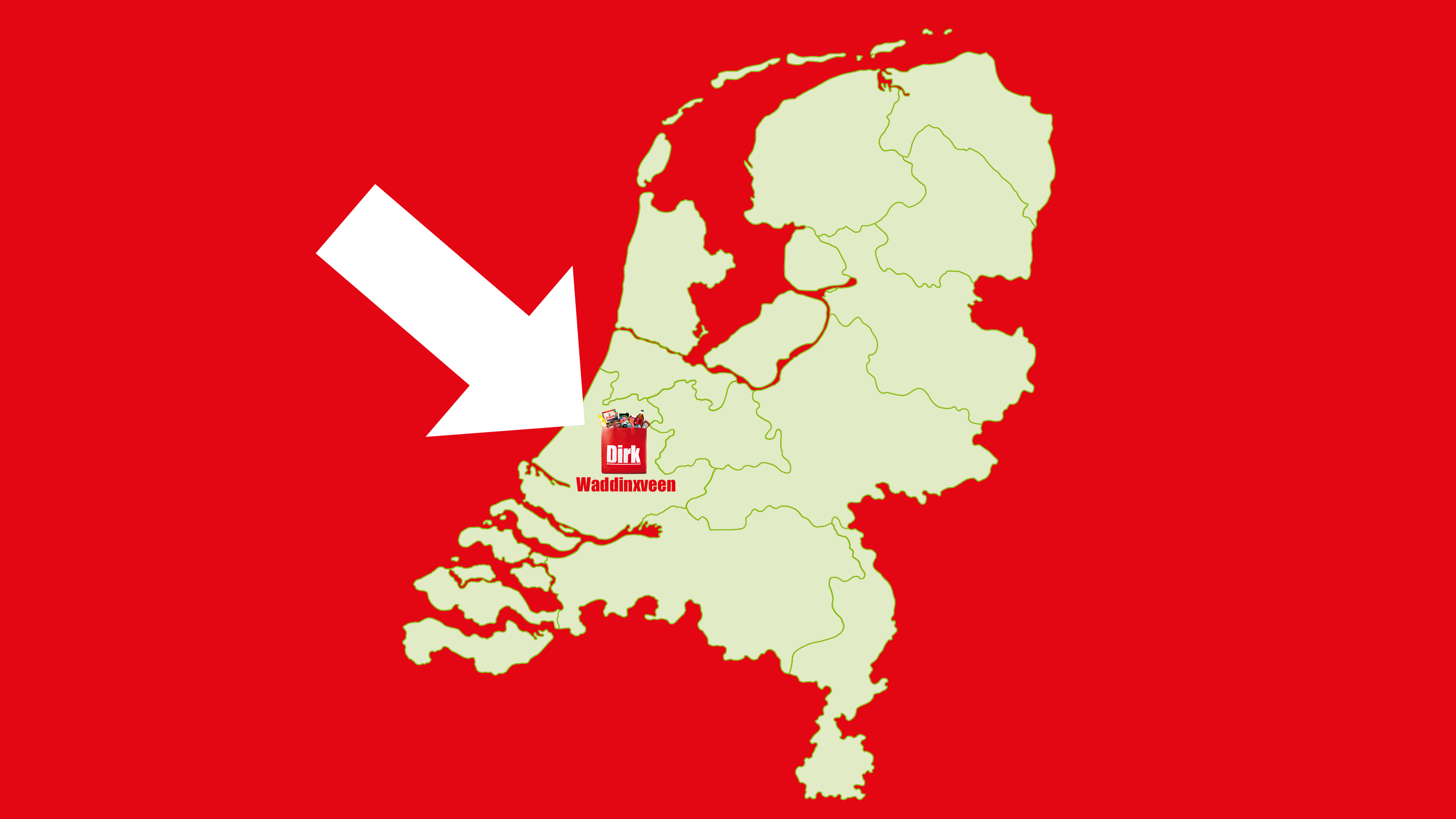 Waar komt het nieuwe filiaal?