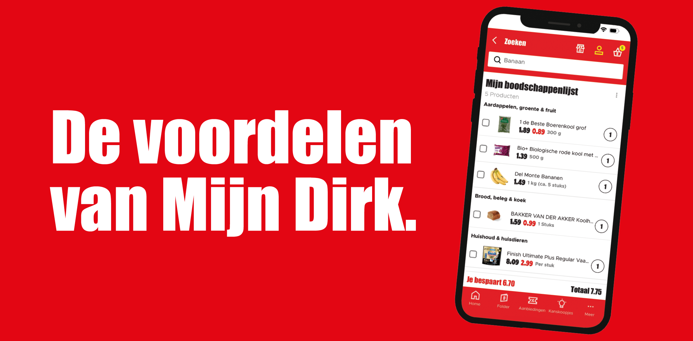 Voordelen mijn dirk banner