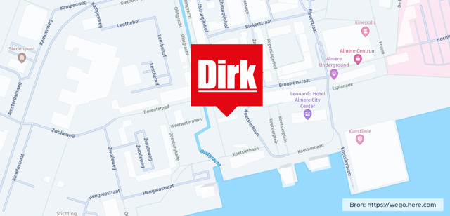 Winkel locatie