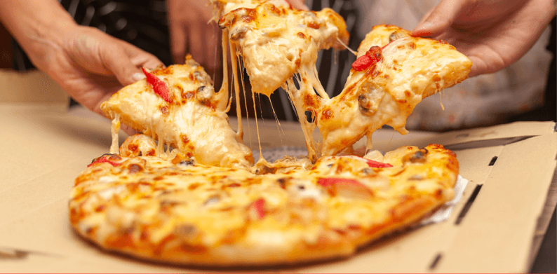 Amerikaanse pizza banner