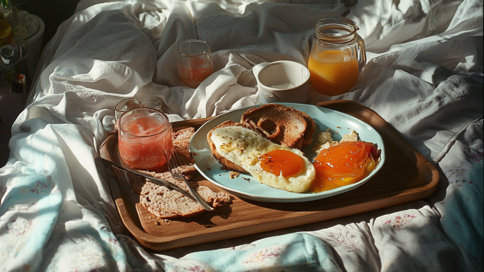 ontbijt op bed