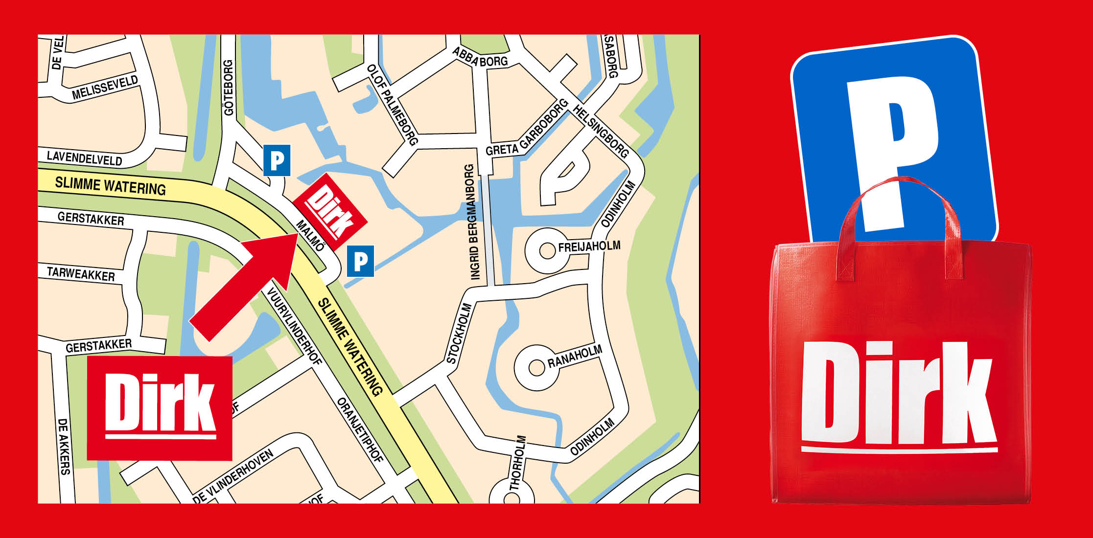 Parkeren bij Dirk banner
