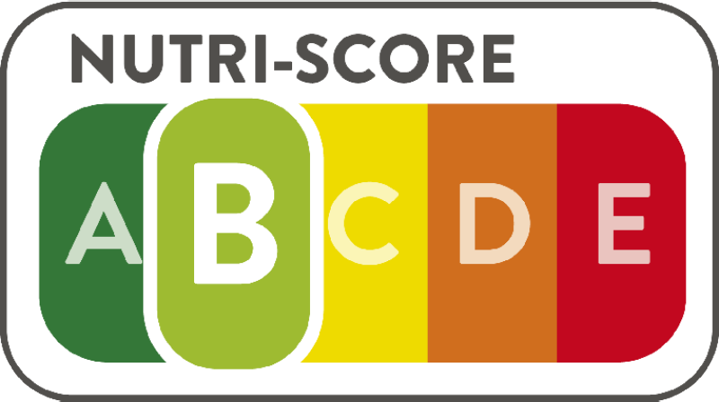 NUTRI-SCORE B = LICHT GROEN