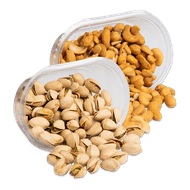 1 de Beste Cashew- of pistachenoten Foto van 1 de Beste Cashew- of pistachenoten