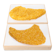 Krokante visschnitzel of De Vleeschmeesters koteletto Foto van Krokante visschnitzel of De Vleeschmeesters koteletto