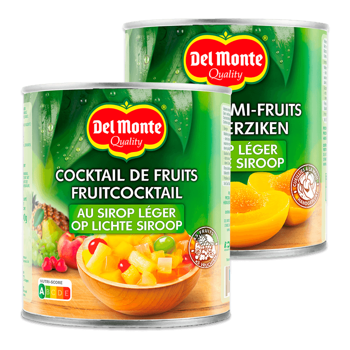 Del Monte vruchten op siroop