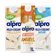 Alpro mild & creamy of drink Foto van Alpro mild & creamy of drink
