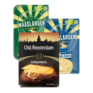 Foto van Maaslander of Old Amsterdam kaasplakken