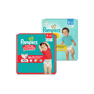 Pampers Premium protection, baby dry of baby dry pants Foto van Pampers Premium protection, baby dry of baby dry pants