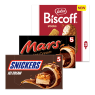 Oreo, Lotus, Mars of Snickers handijs Foto van Oreo, Lotus, Mars of Snickers handijs