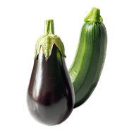 Courgette of Hollandse aubergine Foto van Courgette of Hollandse aubergine
