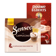 Foto van Douwe Egberts oploskoffie of Senseo cappuccino