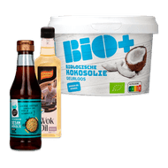 Sum & Sam sesamolie, Daily wokolie of Bio+ kokosolie Foto van Sum & Sam sesamolie, Daily wokolie of Bio+ kokosolie