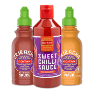 Foto van Go-Tan chillisaus, sriracha of sriracha mayo