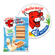 La Vache qui rit naturel of Cheez dippers Foto van La Vache qui rit naturel of Cheez dippers