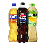 Foto van Pepsi, Royal Club, Fanta, Sprite of Fuze Tea