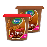 Remia satésaus kant & klaar Foto van Remia satésaus kant & klaar
