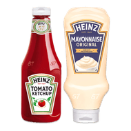 Heinz tomatenketchup of mayonaise Foto van Heinz tomatenketchup of mayonaise