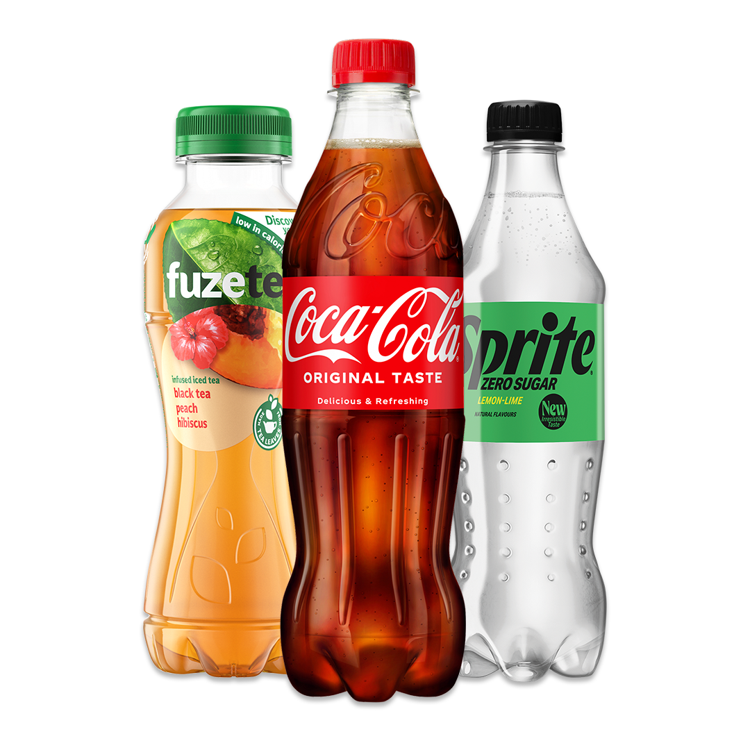 Coca-Cola, Fanta, Sprite of Fuze tea