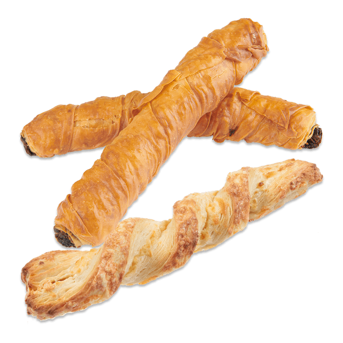 Luxe gevulde kaasstengel of borek stick spinazie feta