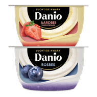 Danone kindertoetje of Danio luchtige kwark Foto van Danone kindertoetje of Danio luchtige kwark