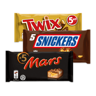 Mars, Snickers, Twix of Bounty Foto van Mars, Snickers, Twix of Bounty