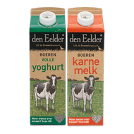 Den Eelder karnemelk of volle yoghurt Foto van Den Eelder karnemelk of volle yoghurt