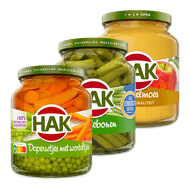 Foto van Hak groente of appelmoes
