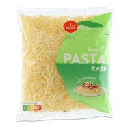 1 de Beste Pasta kaasrasp 45+ Zak 150 gram.