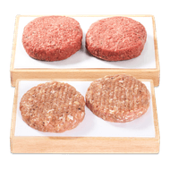 De Vleeschmeesters Angus of kip-kalkoen burgers Foto van De Vleeschmeesters Angus of kip-kalkoen burgers