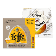 Leffe Blond of Tripel Karmeliet Foto van Leffe Blond of Tripel Karmeliet
