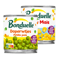 Foto van Bonduelle mais of doperwten
