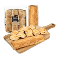 Verse mini kaasbroodjes of saucijzenstaaf Foto van Verse mini kaasbroodjes of saucijzenstaaf