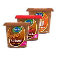 Remia satésaus kant & klaar Foto van Remia satésaus kant & klaar