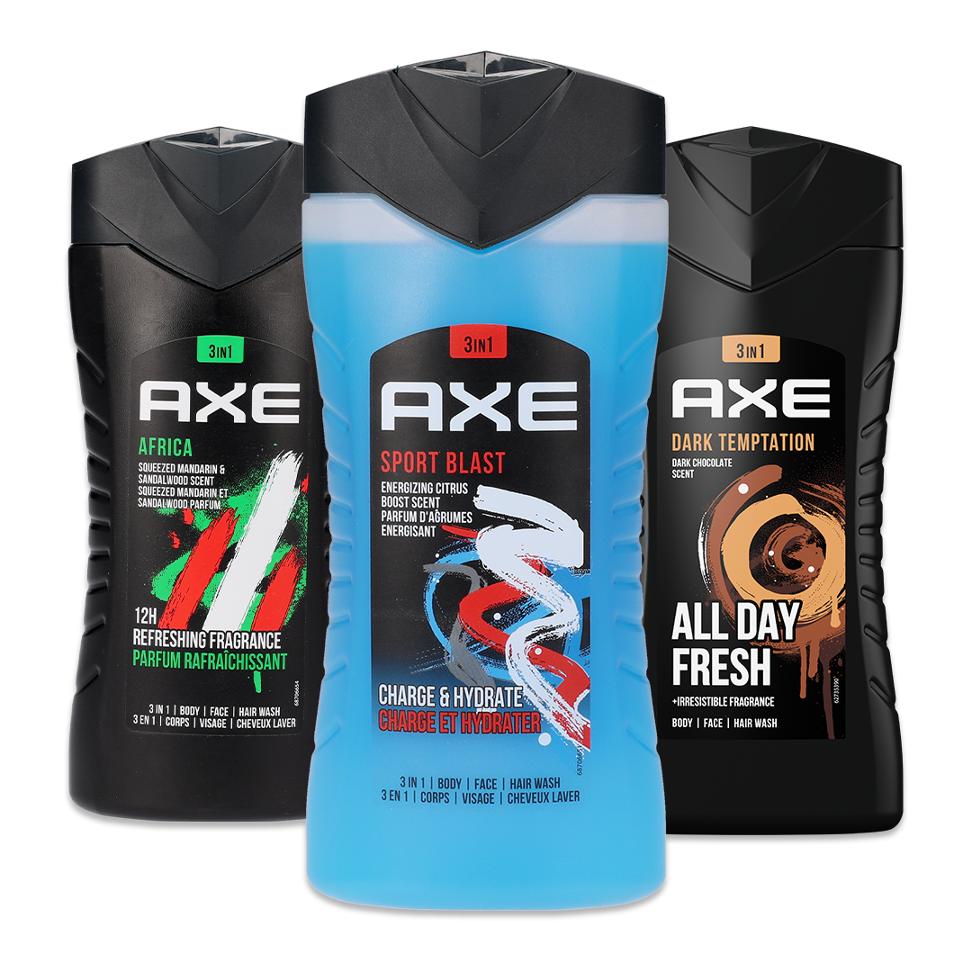 Axe douchegel alle varianten flacon 250 ml