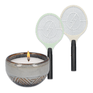 Elektronische vliegenmepper of citronella kaars Foto van Elektronische vliegenmepper of citronella kaars