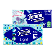Tempo tissues of zakdoekjes Foto van Tempo tissues of zakdoekjes