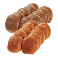 Bakker van der Akker Bruine of volkoren bollen Foto van Bakker van der Akker Bruine of volkoren bollen