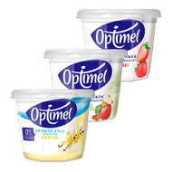 Foto van Optimel kwark of Griekse stijl yoghurt