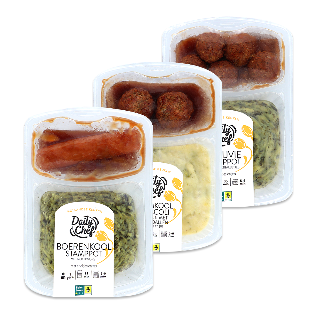 Daily Chef Hollandse stamppot maaltijd