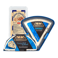 Président brie, Castello of Saint Paulin Foto van Président brie, Castello of Saint Paulin