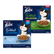 Foto van Felix Dubbel zo lekker kattenbrokjes