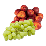 Nectarines of witte druiven Foto van Nectarines of witte druiven