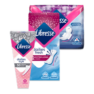 Foto van Libresse maandverband of inlegkruisjes