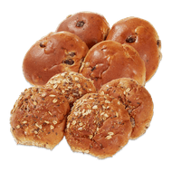Bakker van der Akker Reuze rozijnen- of mueslibollen Foto van Bakker van der Akker Reuze rozijnen- of mueslibollen