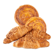 Foto van Ham-kaas croissant