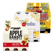 Apple Bandit Juicy Apple, Desperados Original of Hoegaarden Foto van Apple Bandit Juicy Apple, Desperados Original of Hoegaarden