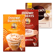 Foto van Douwe Egberts oploskoffie of Senseo cappuccino