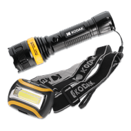 Kodak led zak- of hoofdlamp Foto van Kodak led zak- of hoofdlamp