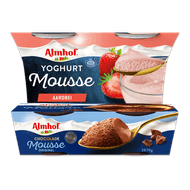 Almhof choco met slagroom of yoghurtmousse Foto van Almhof choco met slagroom of yoghurtmousse